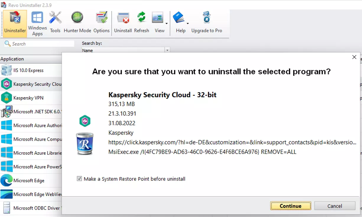 Screenshot of Revo Uninstaller Image: Screenshot of Revo Uninstaller