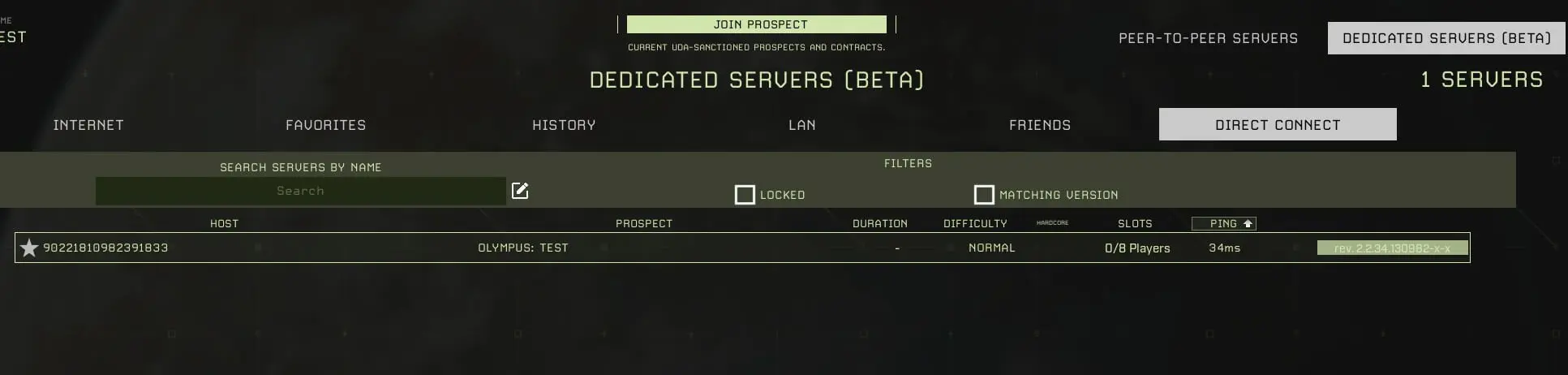 Icarus dedicated server listings Image: Icarus dedicated server listings