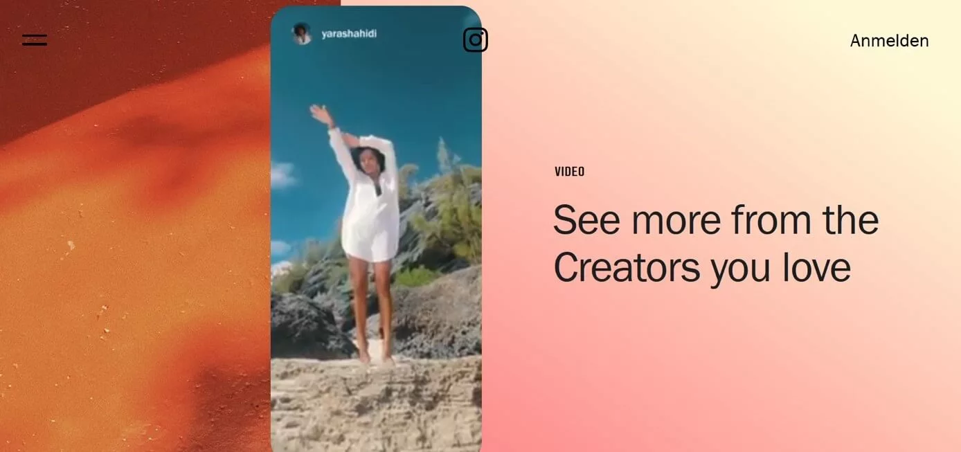 Image: Screenshot of Instagram Video on Instagram website