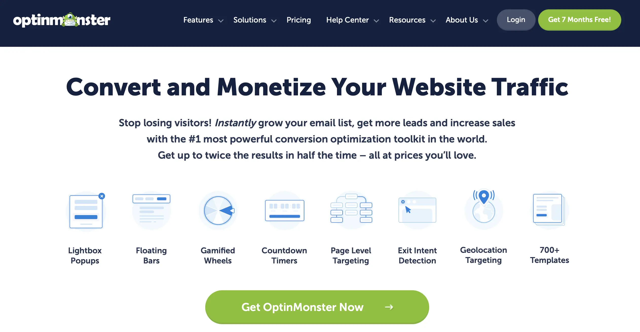 Image: Website of the WordPress premium plugin OptinMonster