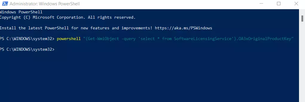 Windows PowerShell: Query the ‘SoftwareLicensingService’ class