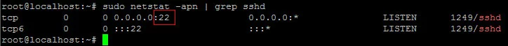 which port SSH is listening to
