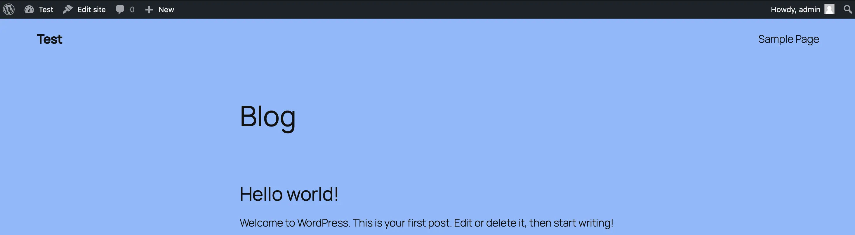 Frontend shows the effects of your custom CSS. Image: Frontend shows the effects of your custom CSS.