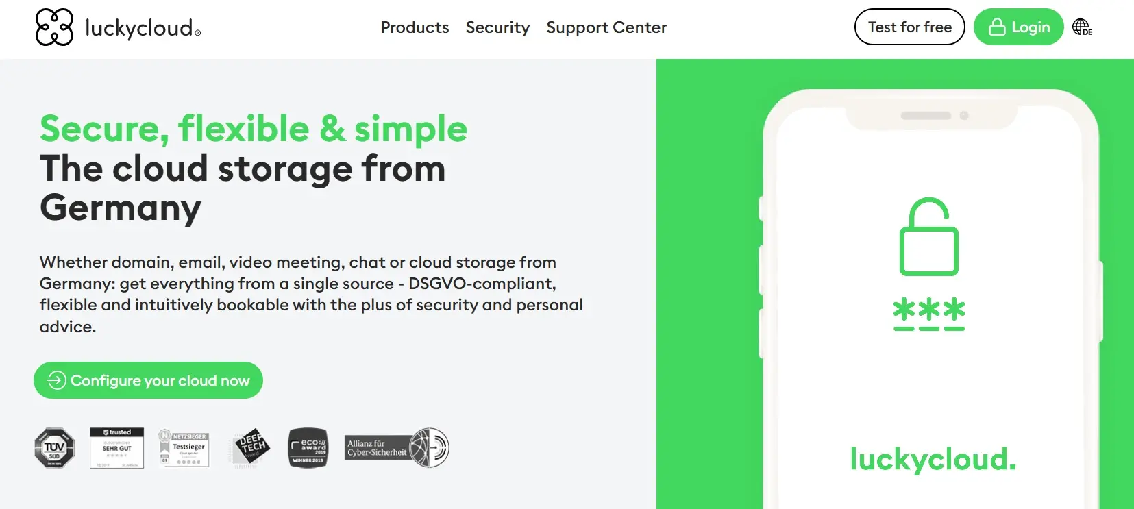 luckycloud: Homepage) Image: luckycloud: Homepage)