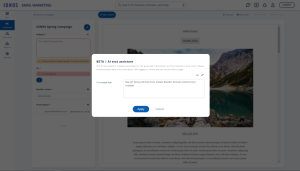 IONOS Email Marketing AI text assistant