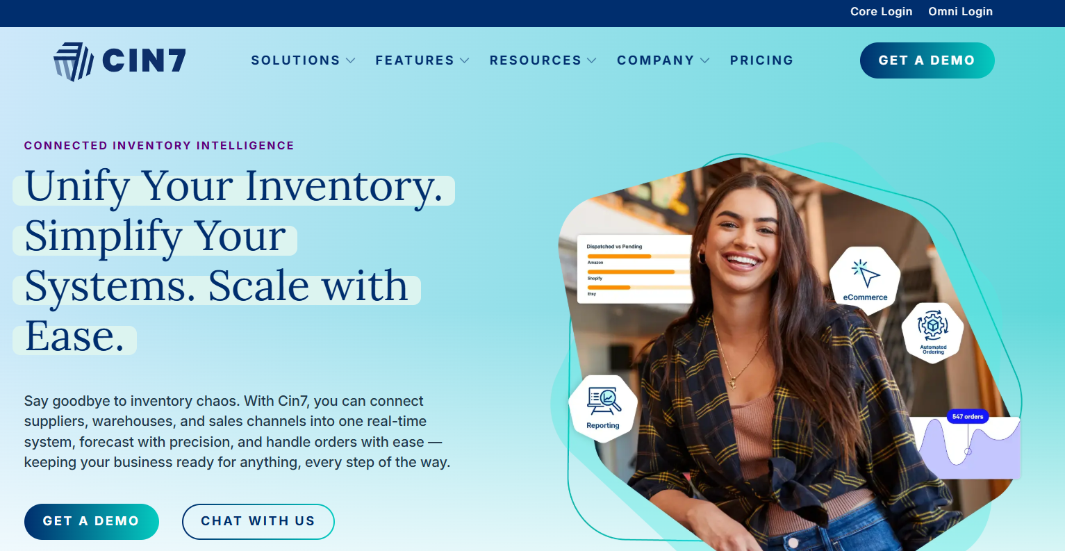 Cin7 inventory management system Image: Cin7 inventory management system