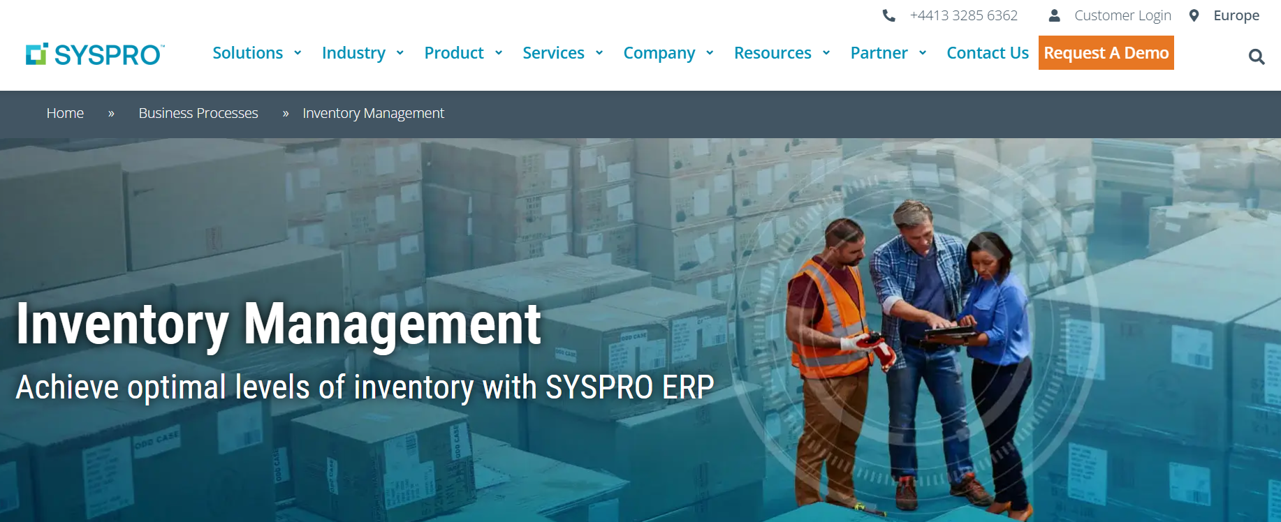SYSPRO inventory management system Image: SYSPRO inventory management system