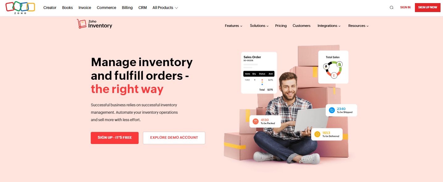 Zoho inventory management system Image: Zoho inventory management system